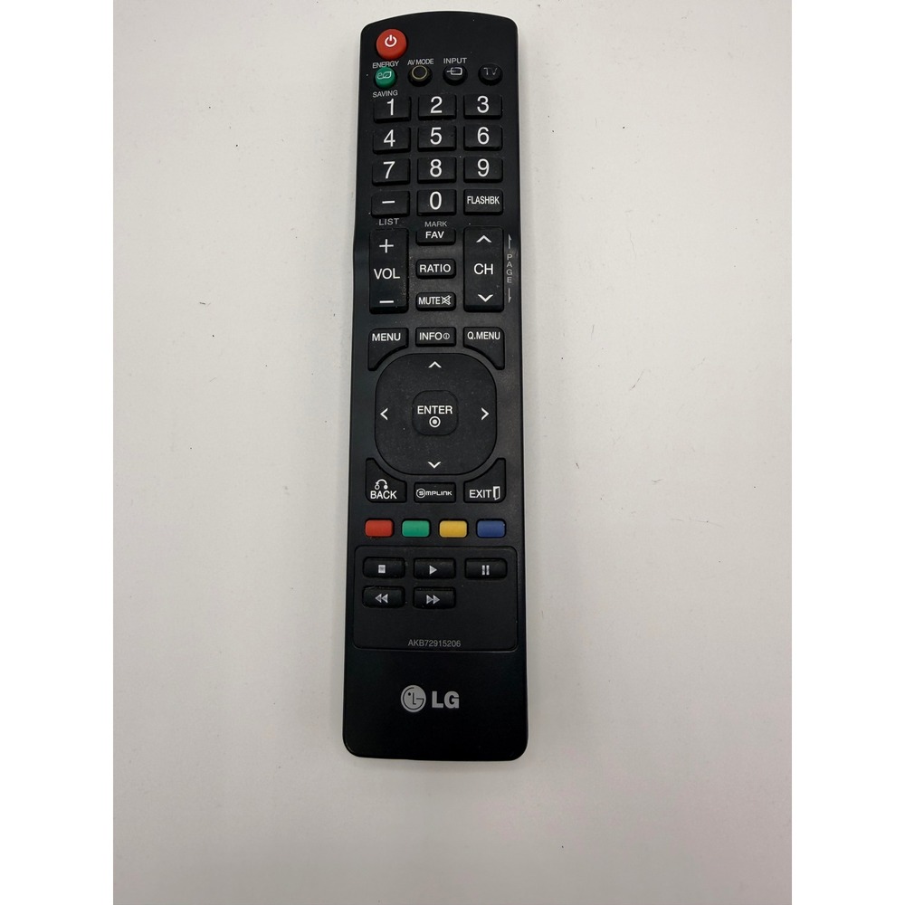LG AKB72915206 TV Remote Control Black OEM Genuine Replacement